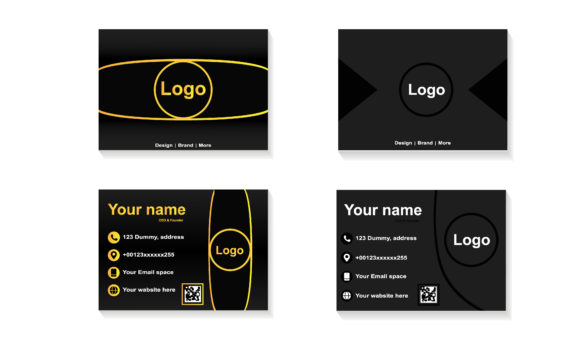 Beautiful Black Gold Business Card: A Modern Luxury Design for Professionals