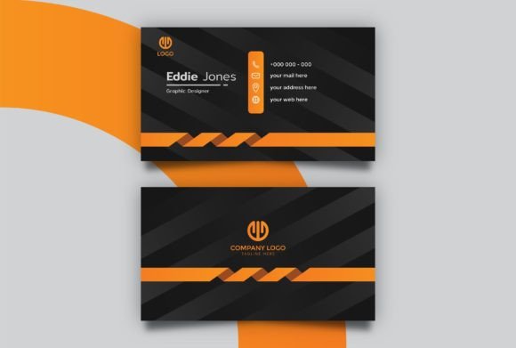 Black and Orange Business Card: A Bold Choice for Professional Impact