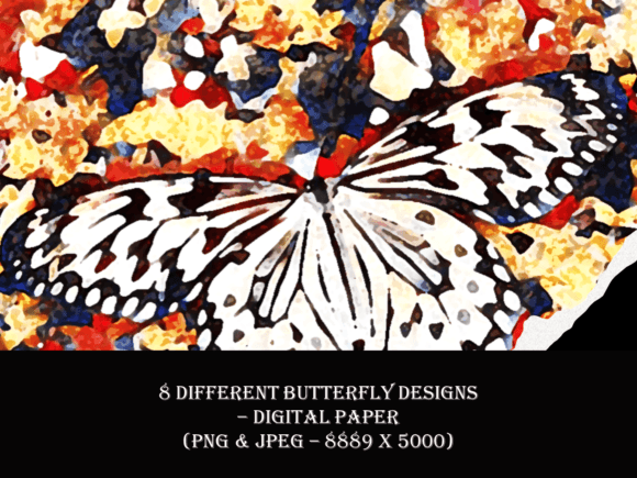 Butterfly Beauty - Digital Paper: A Creative Resource for Designers and Artists