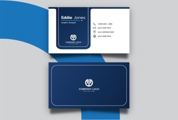 Dark Blue and White Business Card: A Timeless Design with Modern Flexibility