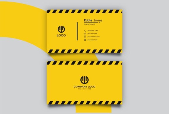 Police Line Pattern Business Card: A Versatile Design for Modern Professionals