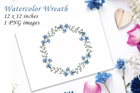 Watercolor Wreath Wildflowers PNG: A Versatile Design Asset